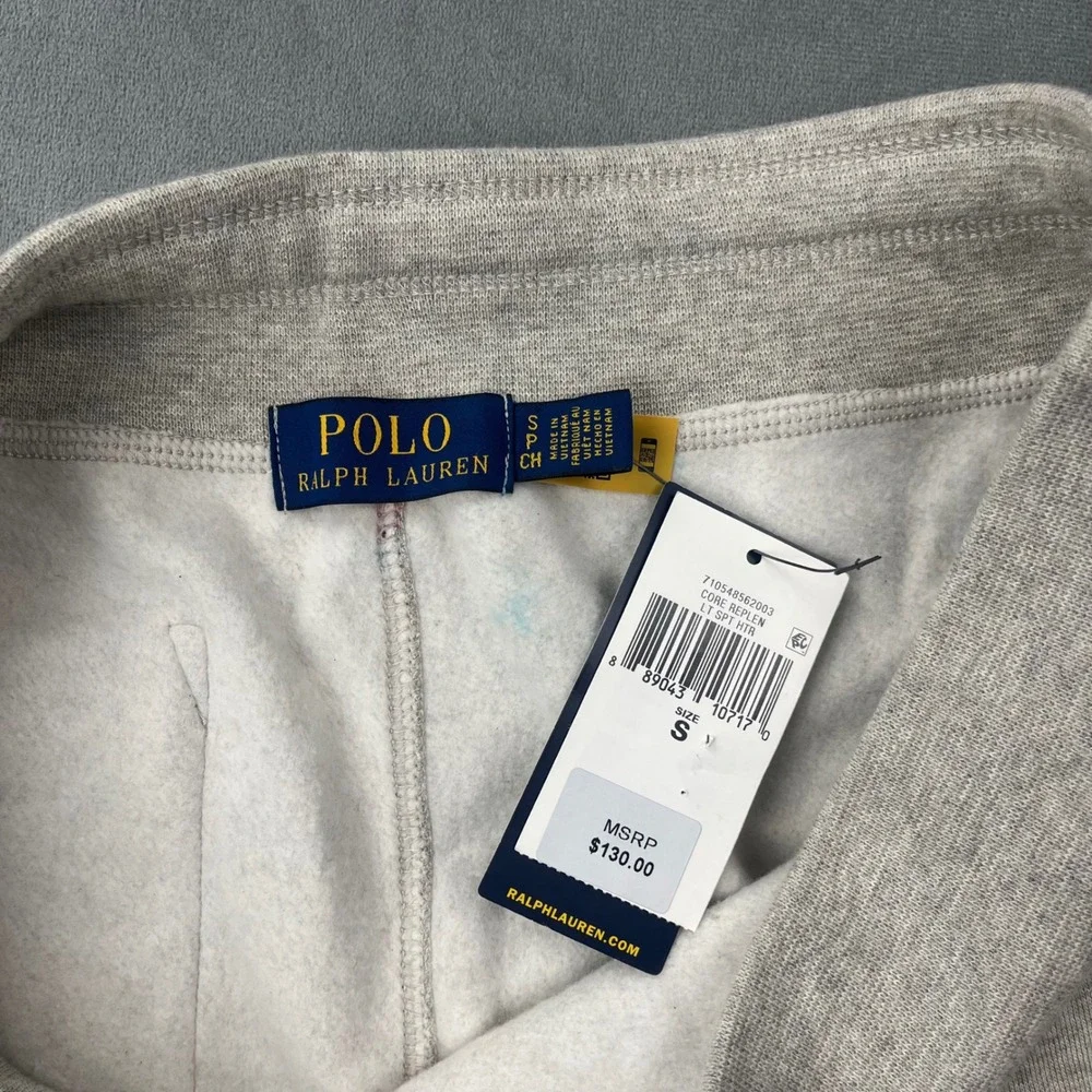Polo Ralph Lauren Sweatpants Straight Leg S Gray Cotton Blend NWT Stained